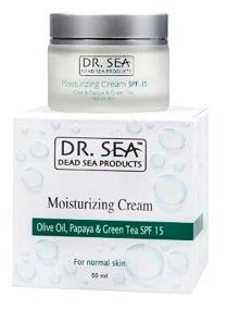 img 2 attached to Dr. Sea Moisturizing Cream base face cream with olive oil, papaya and green tea extract SPF15, 50 ml