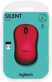 img 3 attached to Logitech M220 Silent Wireless Mouse, Red