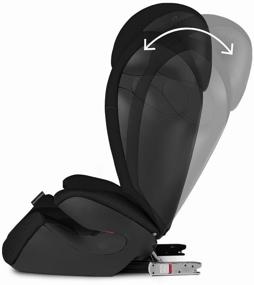 img 3 attached to 🚗 Cybex Solution M-Fix Car Seat Group 2/3 (15-36 kg) - Pure Black: Sleek and Safe Travel Companion