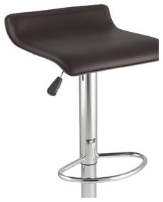 img 2 attached to 🪑 Hi-Tech Brown Metal/Faux Leather Chair Stool Group