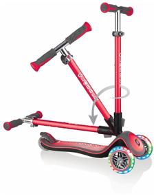 img 2 attached to Children's 3-wheel city scooter GLOBBER Elite Deluxe Lights, red