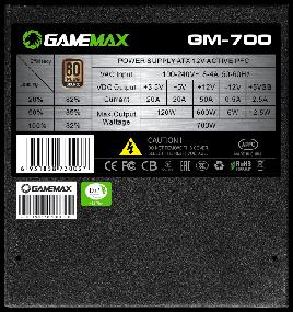 img 3 attached to Power Supply GameMax GM700 700W black BOX