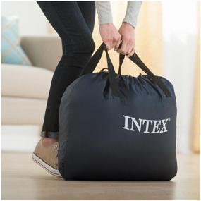 img 2 attached to 💤 Intex Dura-Beam Deluxe 64426 Air Bed - Beige, 191x99 cm: Cozy Comfort and Durability
