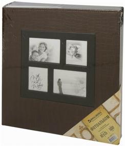 img 3 attached to 📷 BRAUBERG Reptile Skin Photo Album - 500 Photos, 10 x 15 cm, Brown - 390713/390714/390715/390680