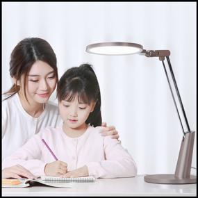 img 3 attached to Yeelight Serene Eye-Friendly Desk Lamp Pro YLTD04YL: Powerful 15 W LED Office Lamp in Elegant Gold