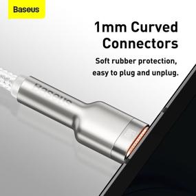 img 3 attached to Кабель Baseus Cafule Series Metal USB - Type-C, 2 м, 1 шт., белый