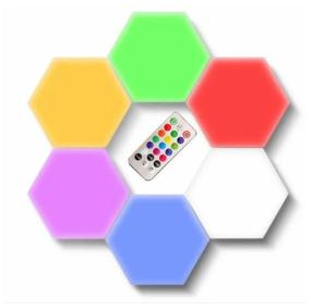 img 3 attached to Touch Wall Light, Hexagon, Hexagonal, Honeycomb, Hexagonal, Modular Light, LED Module Light, 2700K