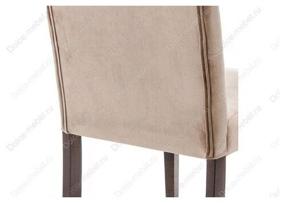 img 3 attached to Woodville Amelia chair, solid wood/textile, color: dark walnut/fabric beige