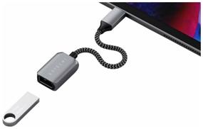 img 3 attached to Adapter Satechi usb-C/usb 3.0, «gray space»