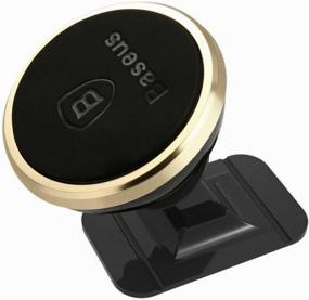img 3 attached to Baseus 360° Rotation Magnetic Attraction Mount Holder golden