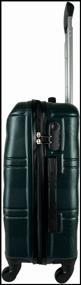 img 2 attached to Suitcase, Size S+, 45 litres, Dimensions: 60x38x23, removable wheels, combination lock, 4 wheels, color: Dark green