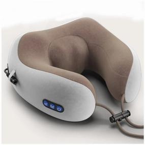 img 3 attached to U-Shaped Massage pillow 26x24x10 cm, beige