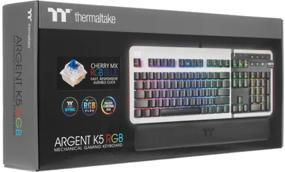 img 3 attached to Keyboard Thermaltake GKB-KB5-BLSRRU-01 RGB black-silver