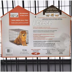 img 3 attached to Dog Cage Midwest iCrate 1536 91x58x64 cm black