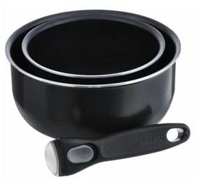 img 1 attached to Набор ковшей Tefal Ingenio Black 3 04131830 3 пр. черный