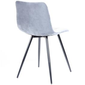 img 3 attached to Chair soft for kitchen Pixel, velor gray
