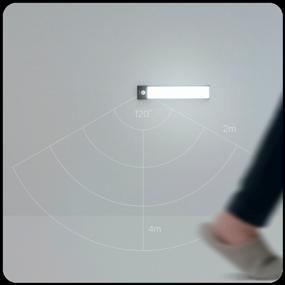 img 1 attached to Yeelight Wireless Rechargeable Motion Sensor Light L60, 3.6 W, Armature Color: Silver, Shade Color: White