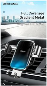 img 3 attached to 🚗 Baseus Glaze Gravity Car Mount: Enhanced Black Mounting Solution