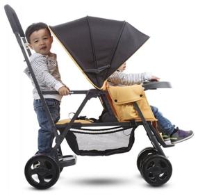 img 3 attached to Stroller for twins Joovy Caboose Graphite, yellow