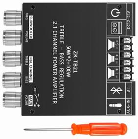 img 3 attached to Усилитель звука 2.1 ( 2*50w 100w ) класса D на TPA3116D2 Blutooth 5.0 AUX