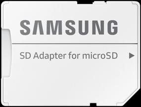 img 1 attached to Память для карты Samsung microSDXC 128 ГБ класс 10, V30, A2, UHS-I U3, Скорость чтения 130 МБ/с, адаптер для SD