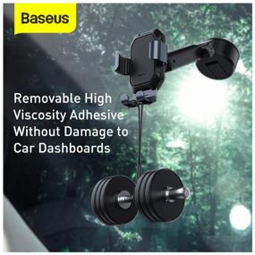 img 3 attached to 🚗 Baseus Tank Gravity Car Mount with Suction Base in Grey/Black