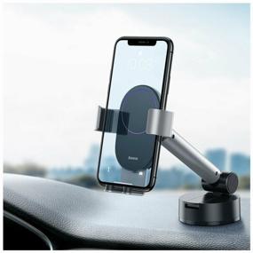 img 3 attached to Baseus Simplism Gravity Car Mount Holder silver