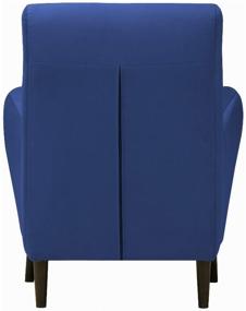 img 1 attached to Armchair Liberty soft for rest material: velor Zara blue49