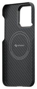 img 3 attached to Pitaka MagEZ Case 3 (KI1401P) for iPhone 14 Pro (Black/Grey Twill)