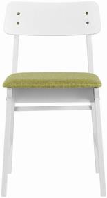 img 3 attached to Dining chair ODEN WHITE, upholstered seat, olive (set of 2 pcs)