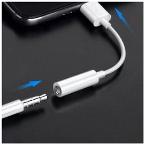 img 3 attached to 🎧 Lightning Headphone Adapter for Apple iPhone and iPad with Aux 3.5mm Mini Jack, in White