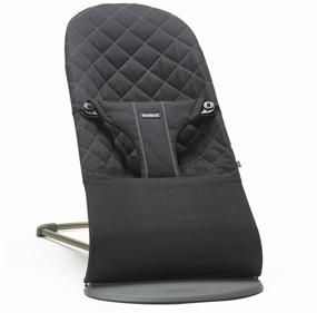 img 1 attached to BabyBjorn Bliss Cotton Chaise Longue: Classic Quilt Design in Black - Stylish and Comfy!