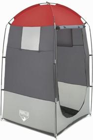 img 3 attached to Tent camping Bestway Cabin tent 68002, grey/red