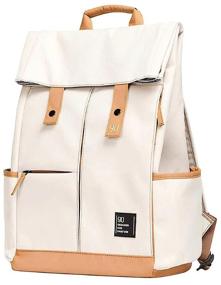 img 3 attached to Backpack 90 Points Vibrant College Casual Backpack, beige