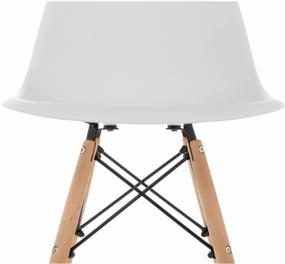 img 3 attached to Woodville Eames Chair (PC-015), solid wood, color: white