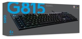 img 2 attached to 💻 Logitech G815 LIGHTSYNC RGB GL Linear Gaming Keyboard - Black English
