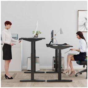 img 3 attached to Eureka Ergonomic computer table ERK-EHD-4801-B, WxDxH: 120x70x125 cm, color: black
