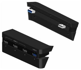 img 3 attached to Dobe USB Splitter for Sony PlayStation 4 Slim (TP4-821) black