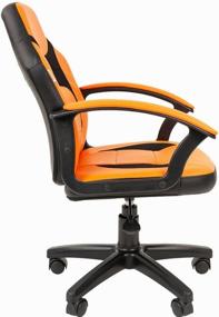 img 3 attached to Computer chair Chairman Kids 110 for children, upholstery: imitation leather/textile, color: black/orange