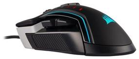 img 1 attached to Corsair Gaming Glaive RGB Pro Aluminum Black-Grey USB Gaming Mouse, Black-Grey