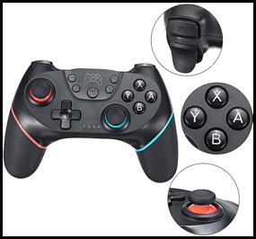 img 3 attached to Mooko Gamepad for Nintendo Switch Pro and PC, black: The Ultimate Gaming Controller