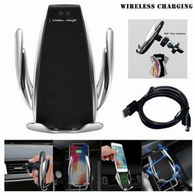 img 3 attached to 📱 Smart Sensor S5 Wireless Car Phone Holder with Wireless Charging - Silver