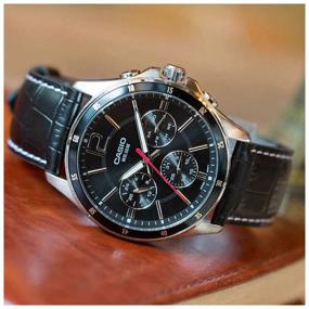 img 3 attached to Wrist watch CASIO MTP-1374L-1A quartz, waterproof, backlit hands