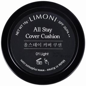 img 3 attached to Limoni All Stay Cover Cushion PA Refill, SPF 35, 15 g, shade: 01 light