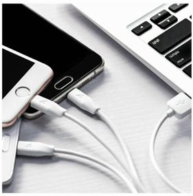 img 3 attached to Hoco X1 3 in 1 2.4A / Cable 3 in 1 Lightning, Micro-USB, Type-C, 1 m / white