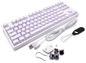 img 3 attached to Dark Project KD87A Optical USB Gateron Brown Game Keyboard, white, Cyrillic QWERTY