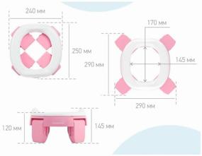 img 1 attached to ROXY-KIDS горшок дорожный HandyPotty HP-255, розовый