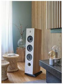 img 3 attached to 🔊 Focal Chora 826 Floor Standing Speaker System: 2 Speakers in Light Wood - Unmatched Audio Performance!