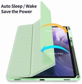 img 1 attached to Case Book for Samsung Tab S7 FE Lite (T730 / T736B) / S7 Plus (T970 / T976B), Dux Ducis Toby series green