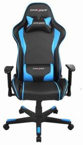 img 3 attached to Gaming chair DXRacer Formula OH/FE08, upholstery: imitation leather, color: black/blue